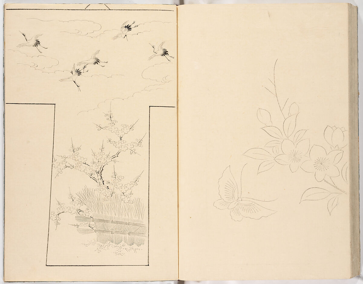 Hinagata chō (Model Book), Unidentified artist, Ink on paper, Japan