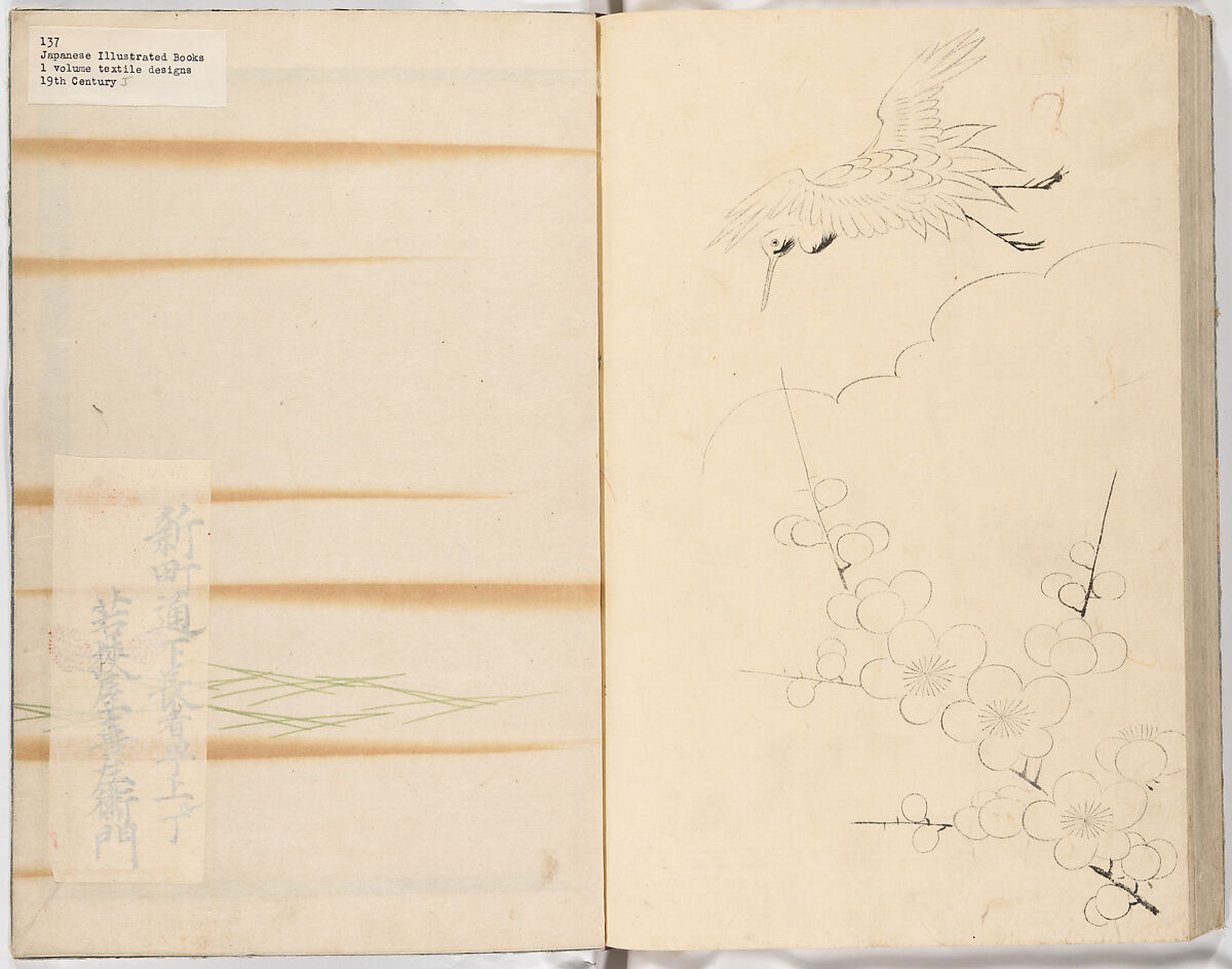 Hinagata chō (Model Book), Unidentified artist, Ink on paper, Japan