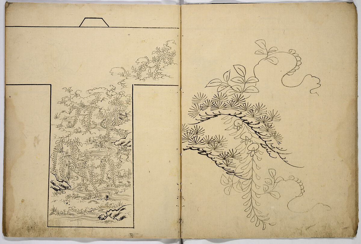 Hinagata chō (Model Book), Unidentified artist, Ink on paper, Japan