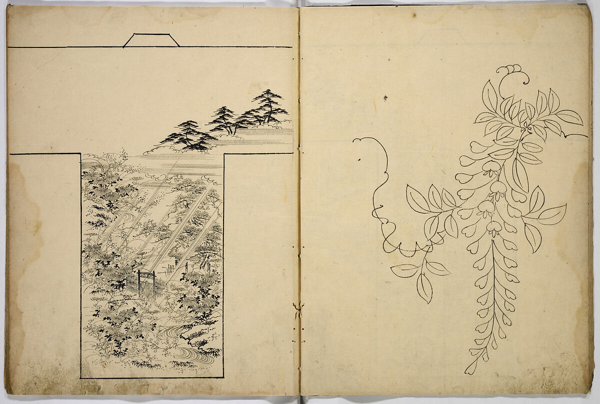 Hinagata chō (Model Book), Unidentified artist, Ink on paper, Japan