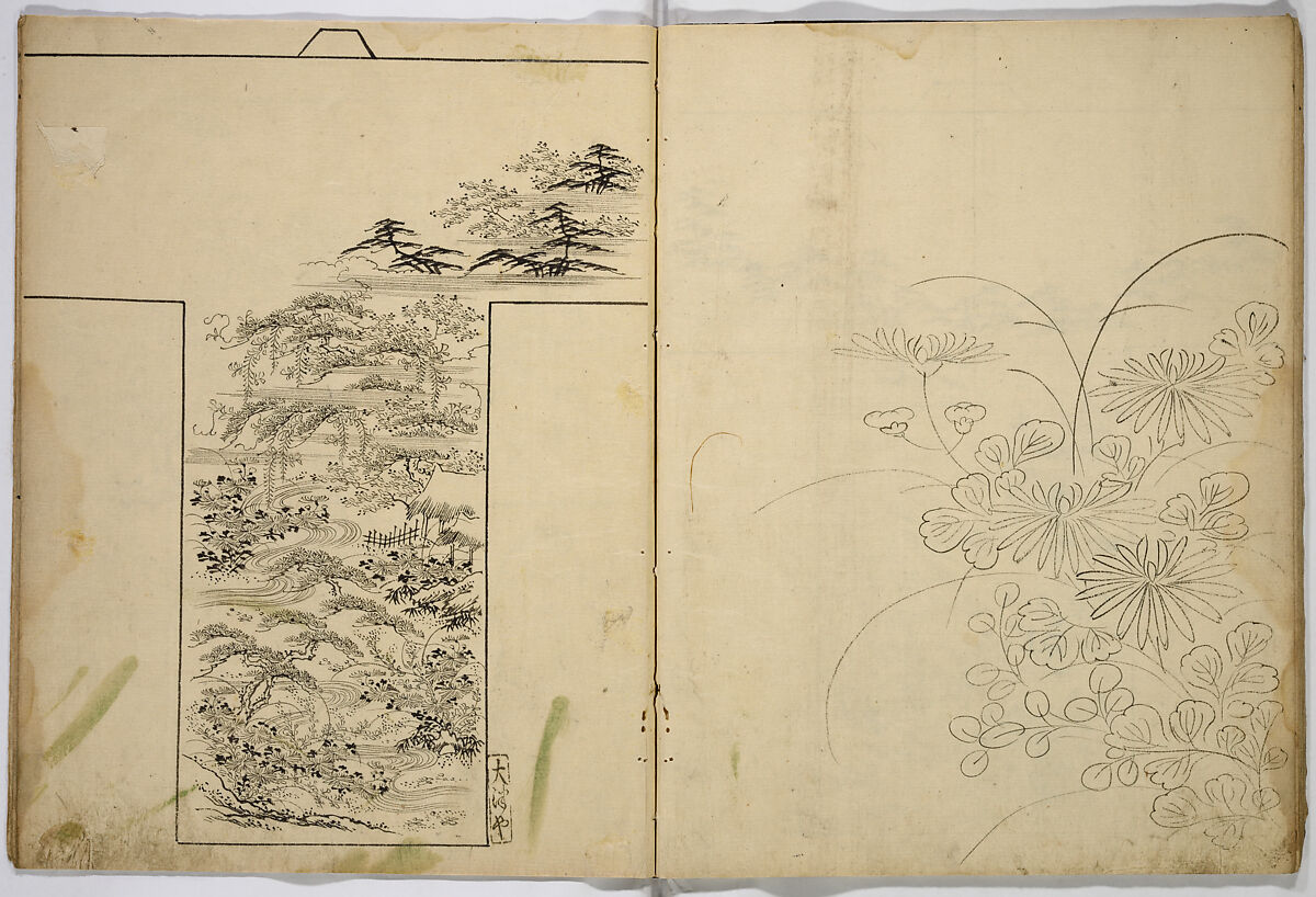 Hinagata chō (Model Book), Unidentified artist, Ink on paper, Japan