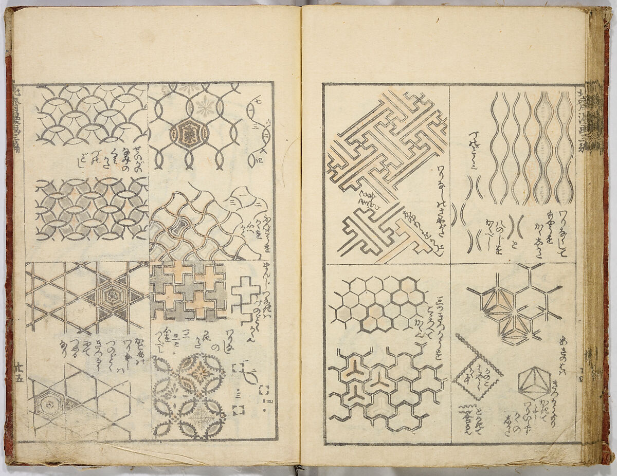 Random Sketches by Hokusai, Katsushika Hokusai (Japanese, Tokyo (Edo) 1760–1849 Tokyo (Edo)), Eight volumes of woodblock printed books; ink and color on paper, Japan