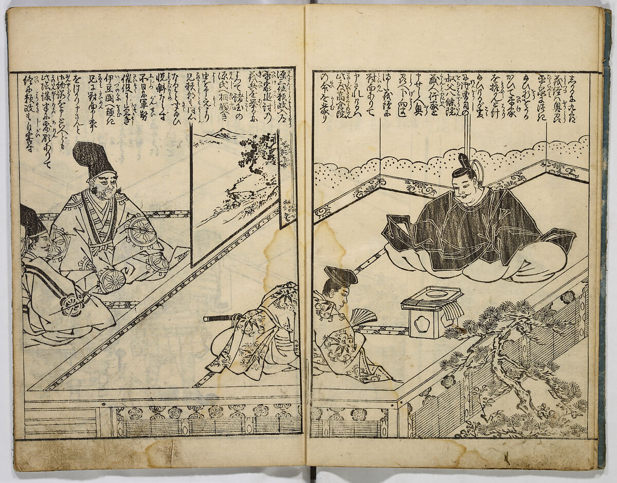 Illustrated Story of Yoshitsune, Unidentified artist, Monochrome woodblock print; ink on paper, Japan
