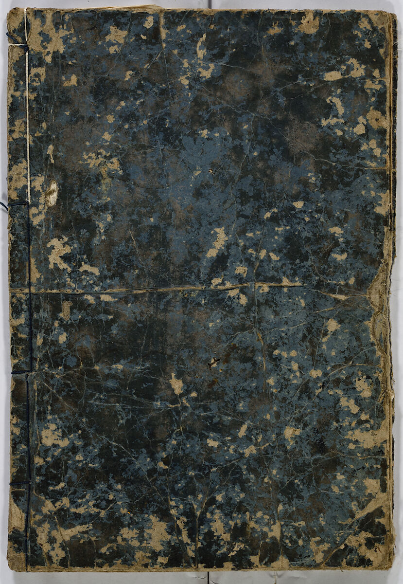 One Hundred Poems of Moritake Illustrated with Comments, Unidentified artist, Two volumes; monochrome woodblock print; ink on paper, Japan