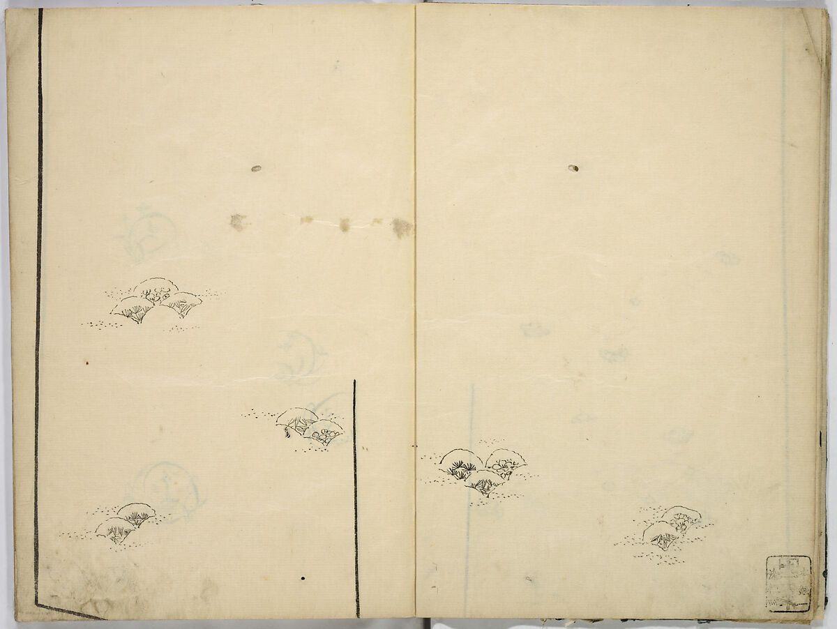 Book of Kimono Patterns, Unidentified artist, Ink drawings on paper, Japan