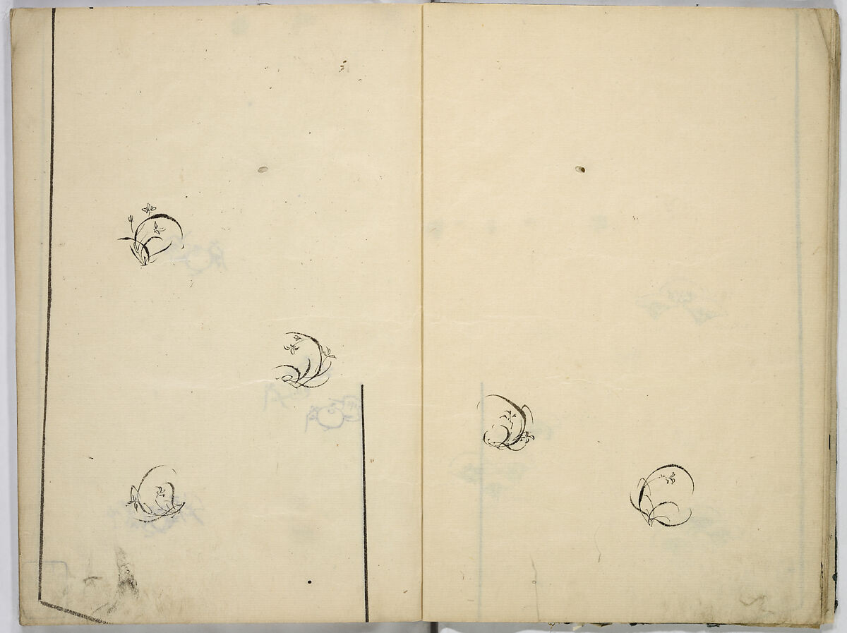 Book of Kimono Patterns, Unidentified artist, Ink drawings on paper, Japan