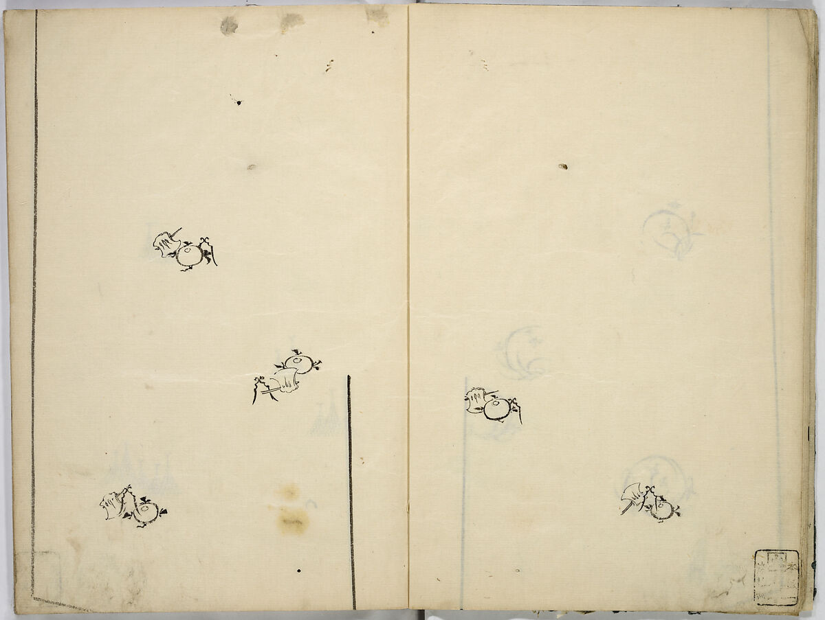Book of Kimono Patterns, Unidentified artist, Ink drawings on paper, Japan