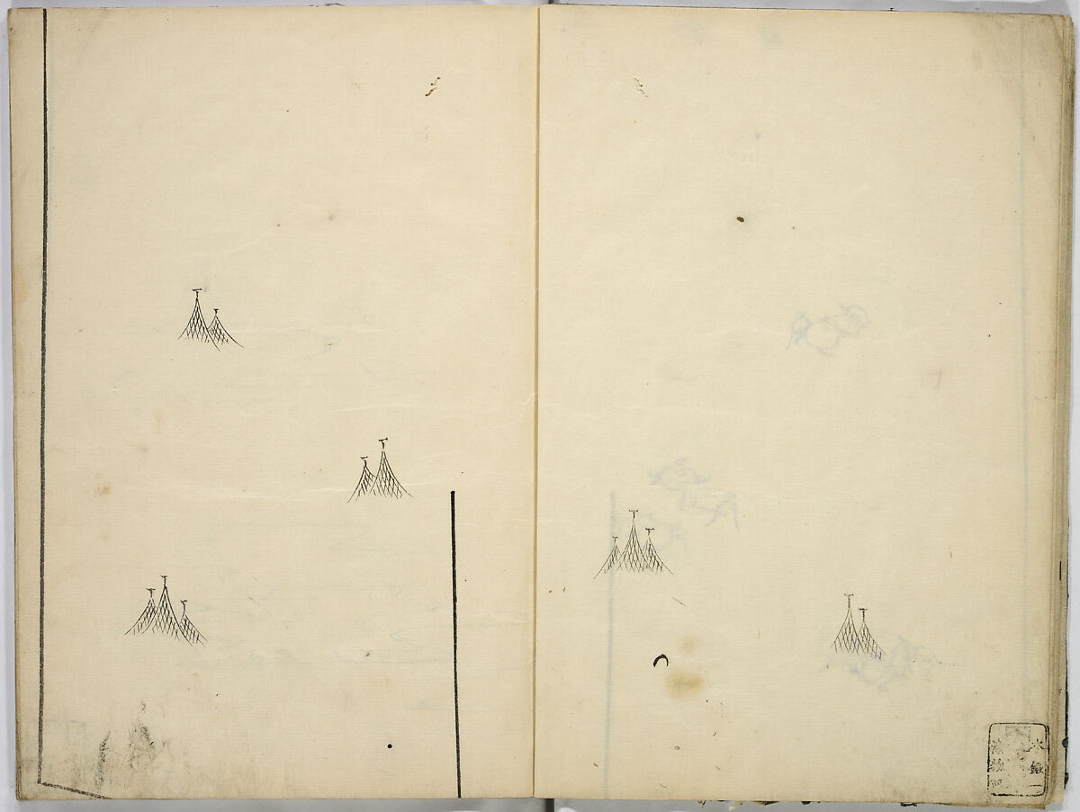 Book of Kimono Patterns, Unidentified artist, Ink drawings on paper, Japan