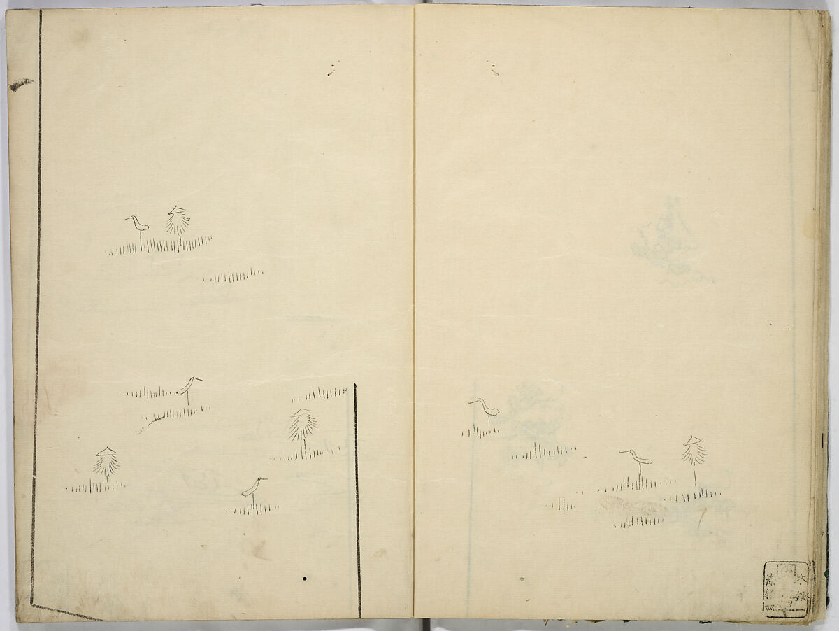 Book of Kimono Patterns, Unidentified artist, Ink drawings on paper, Japan