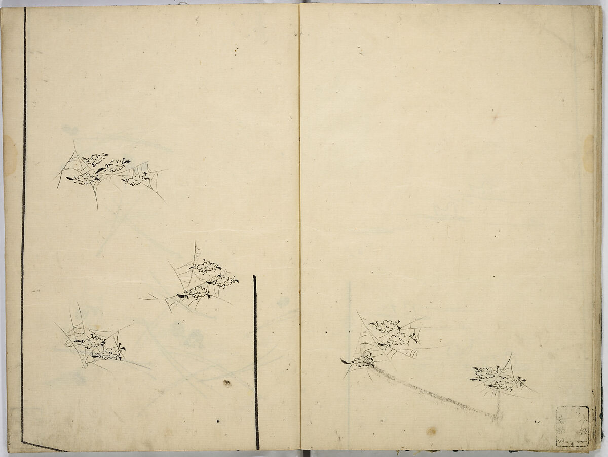 Book of Kimono Patterns, Unidentified artist, Ink drawings on paper, Japan