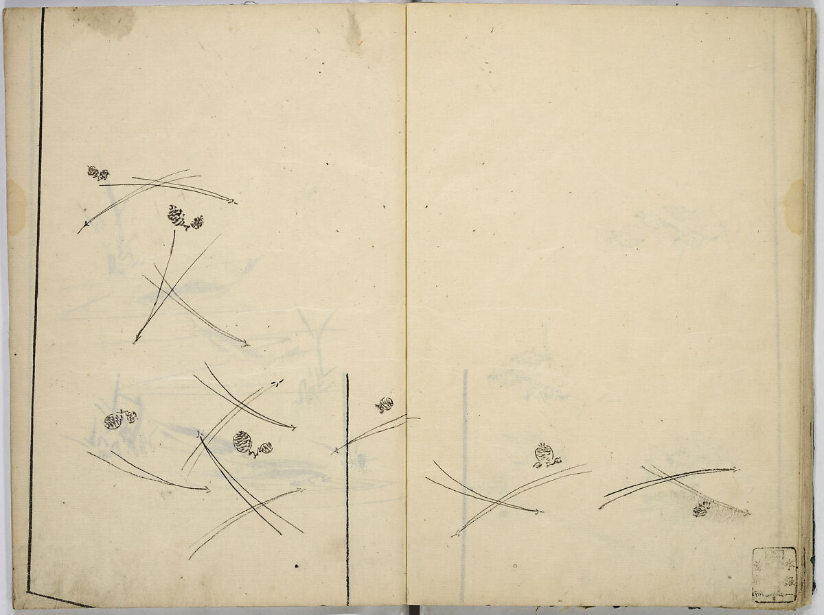 Book of Kimono Patterns, Unidentified artist, Ink drawings on paper, Japan
