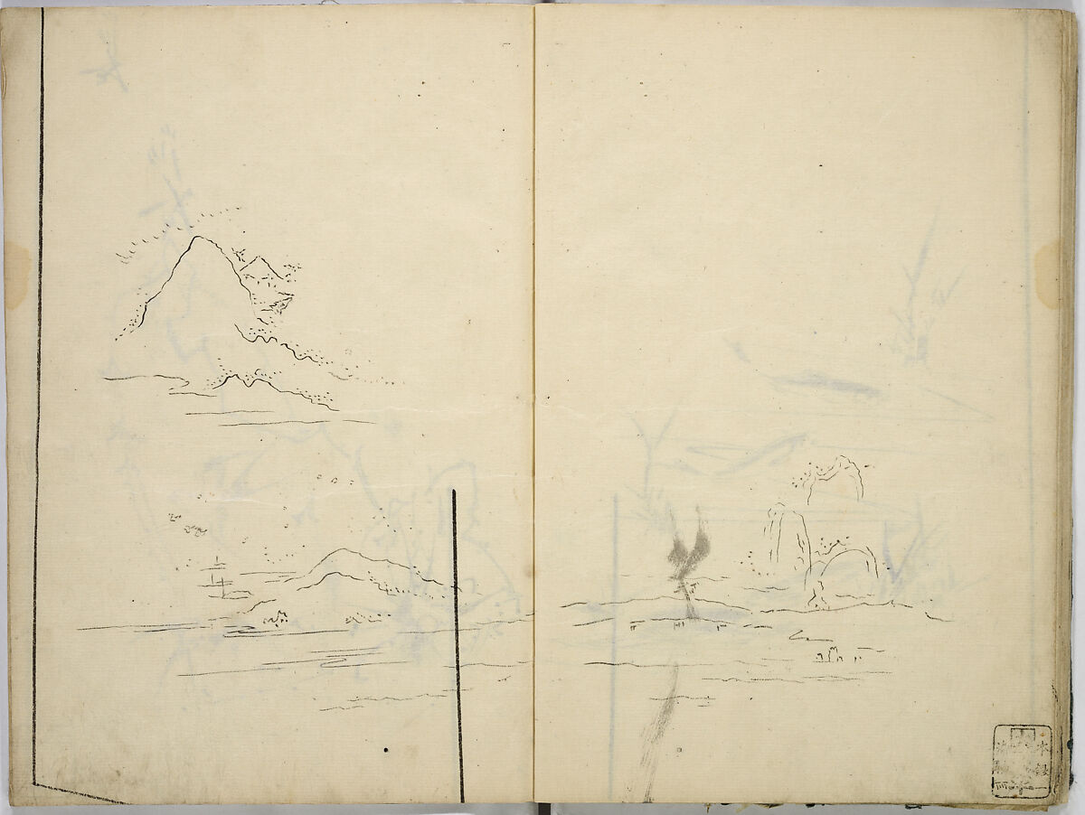 Book of Kimono Patterns, Unidentified artist, Ink drawings on paper, Japan