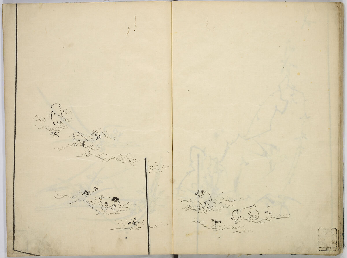 Book of Kimono Patterns, Unidentified artist, Ink drawings on paper, Japan