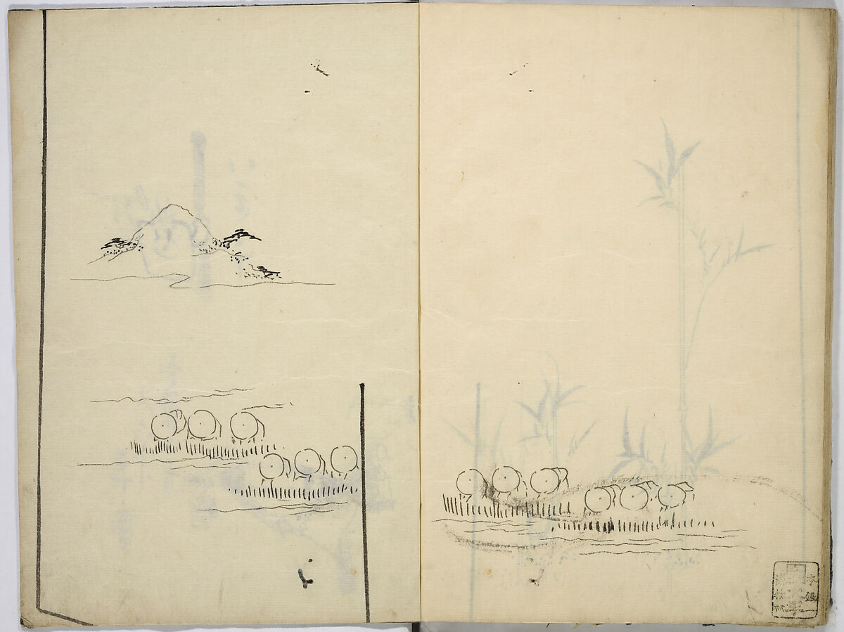 Book of Kimono Patterns, Unidentified artist, Ink drawings on paper, Japan