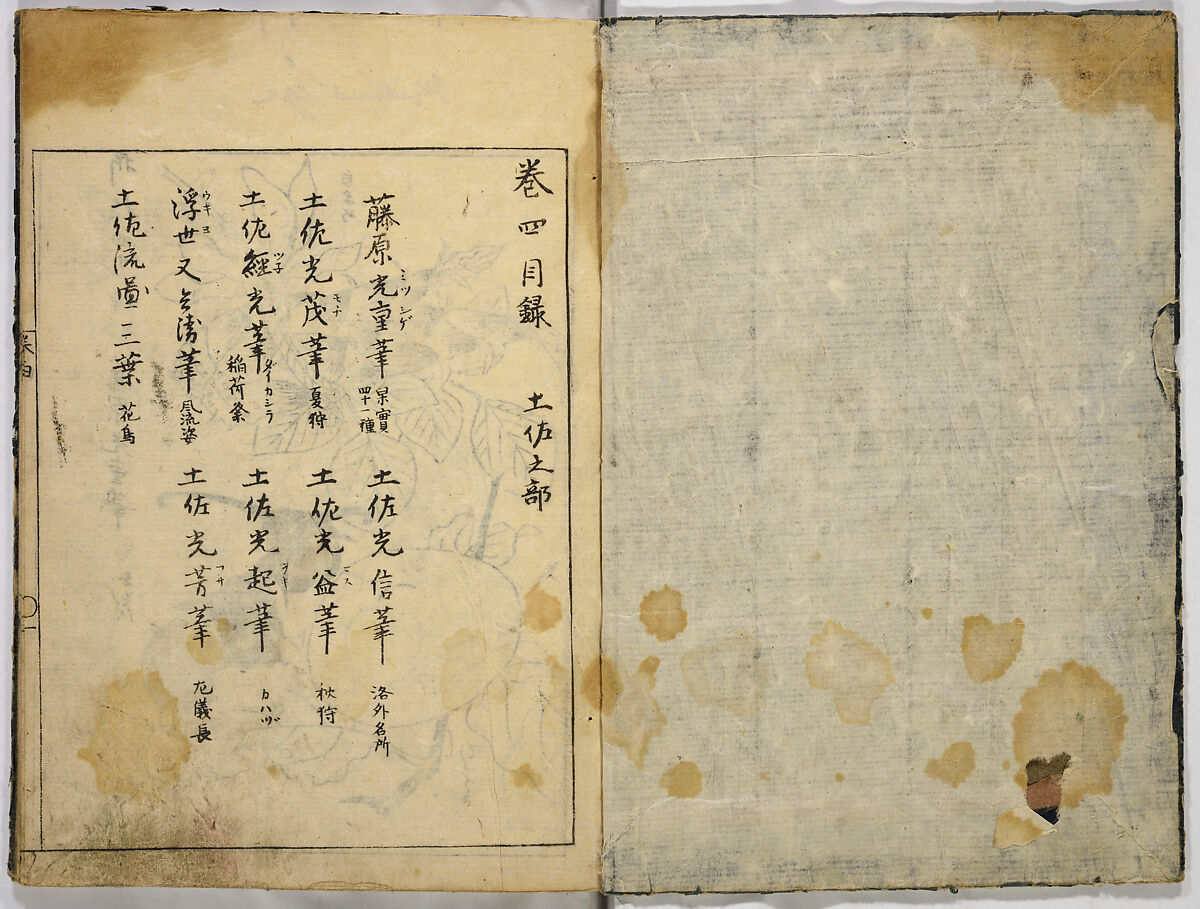 Collection of Pictures, After Tosa School, Ink on paper, Japan