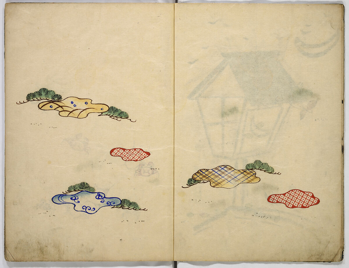 Illustrated book, Unidentified artist, Ink and watercolor on paper, Japan