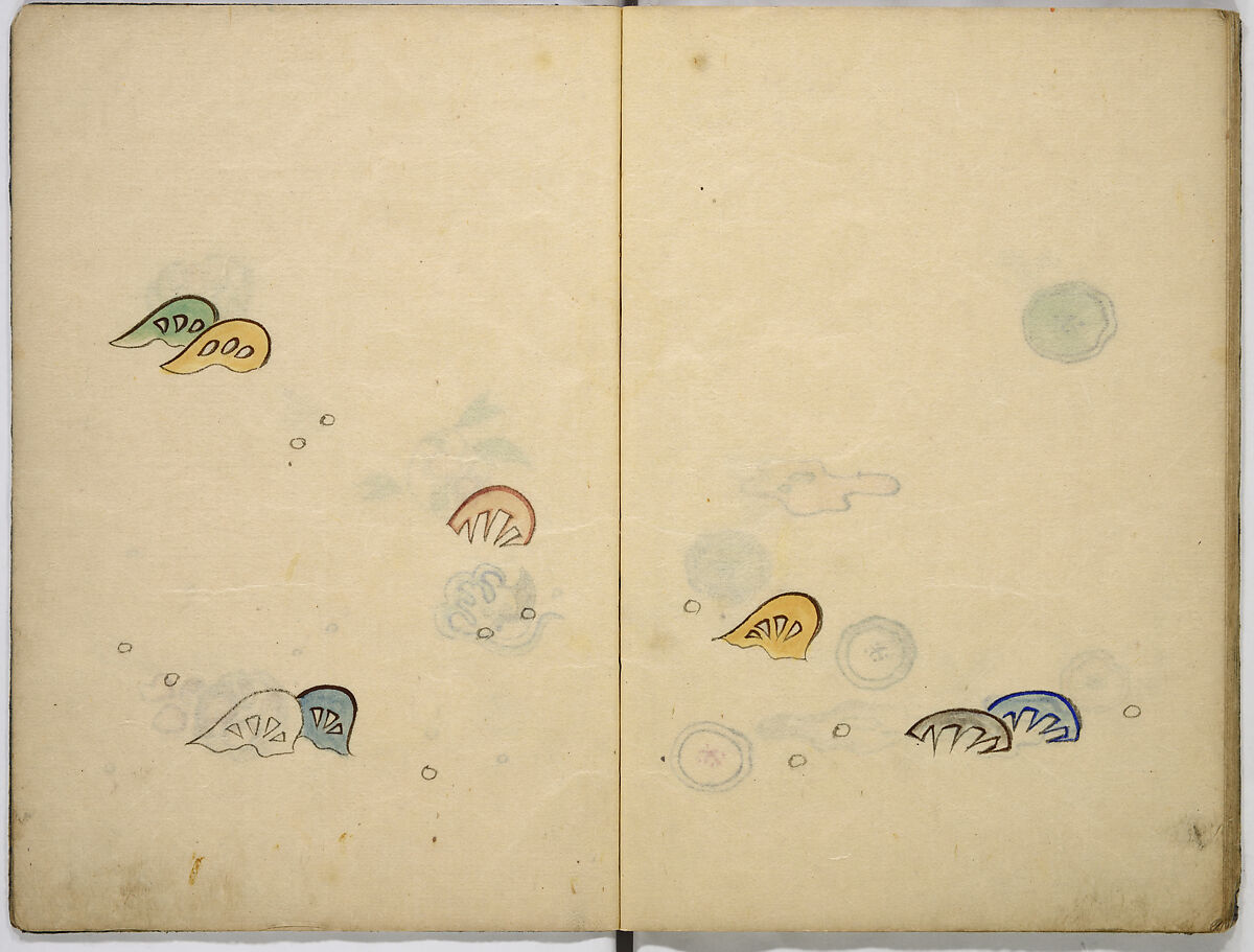 Illustrated book, Unidentified artist, Ink and watercolor on paper, Japan