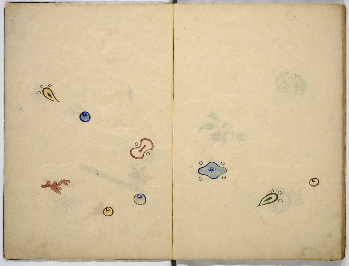 Illustrated book, Unidentified artist, Ink and watercolor on paper, Japan