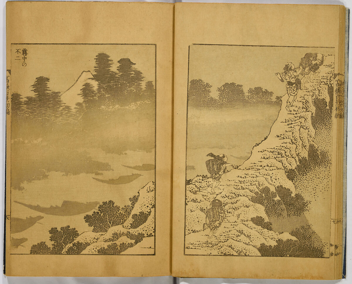 Hundred Views of Fuji, Katsushika Hokusai (Japanese, Tokyo (Edo) 1760–1849 Tokyo (Edo)), Ink on paper, Japan