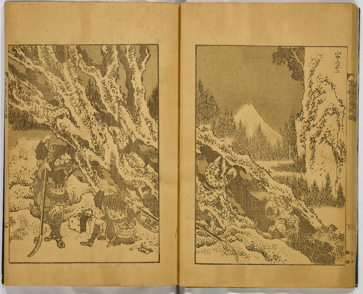 Hundred Views of Fuji, Katsushika Hokusai (Japanese, Tokyo (Edo) 1760–1849 Tokyo (Edo)), Ink on paper, Japan