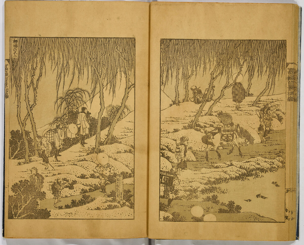 Hundred Views of Fuji, Katsushika Hokusai (Japanese, Tokyo (Edo) 1760–1849 Tokyo (Edo)), Ink on paper, Japan