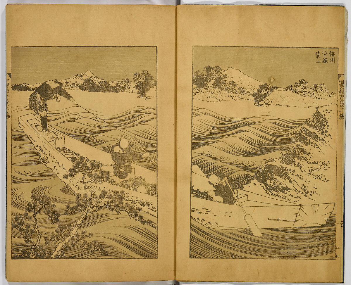Hundred Views of Fuji, Katsushika Hokusai (Japanese, Tokyo (Edo) 1760–1849 Tokyo (Edo)), Ink on paper, Japan