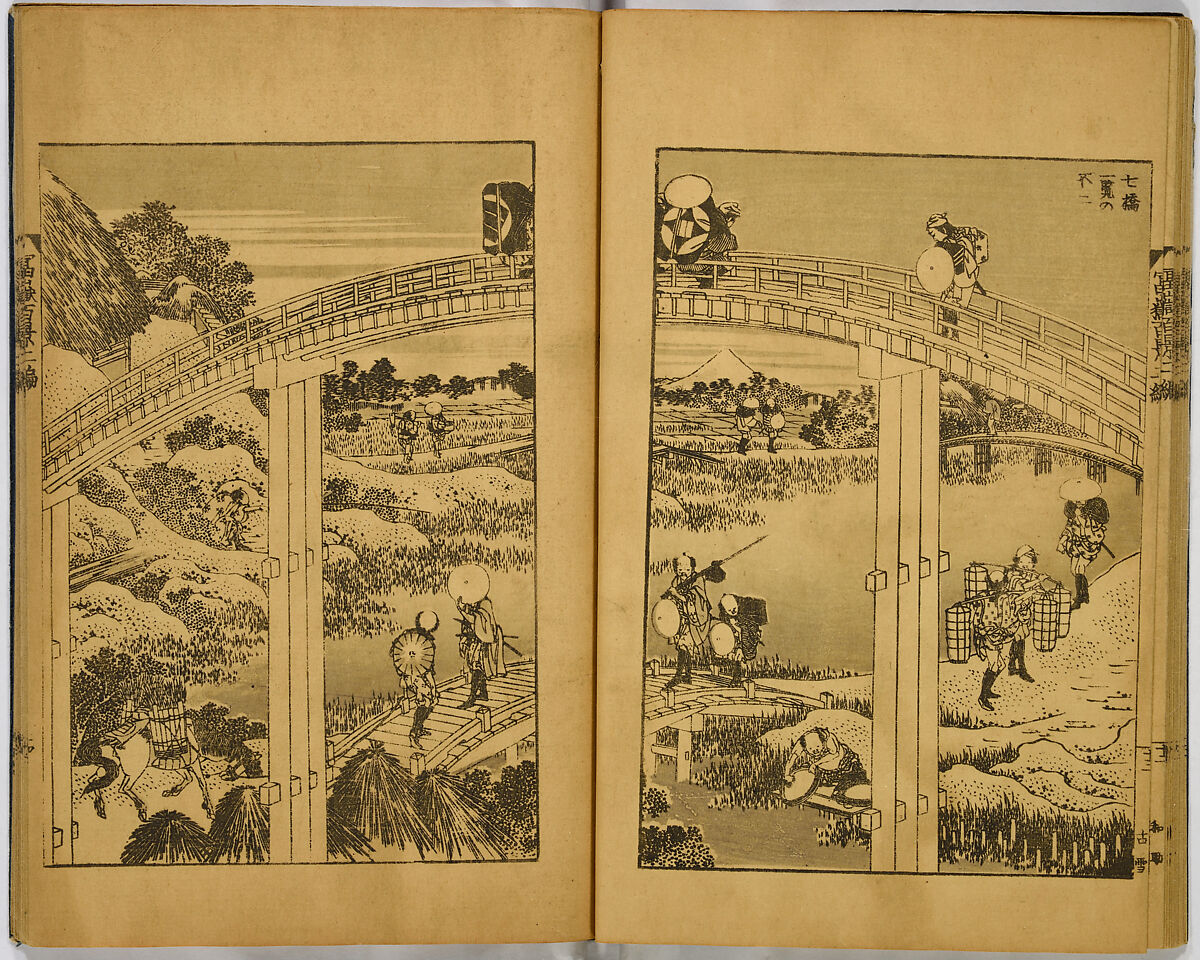 Hundred Views of Fuji, Katsushika Hokusai (Japanese, Tokyo (Edo) 1760–1849 Tokyo (Edo)), Ink on paper, Japan