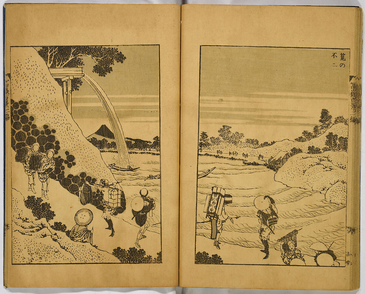 Hundred Views of Fuji, Katsushika Hokusai (Japanese, Tokyo (Edo) 1760–1849 Tokyo (Edo)), Ink on paper, Japan