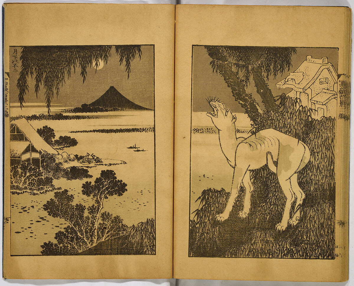 Hundred Views of Fuji, Katsushika Hokusai (Japanese, Tokyo (Edo) 1760–1849 Tokyo (Edo)), Ink on paper, Japan