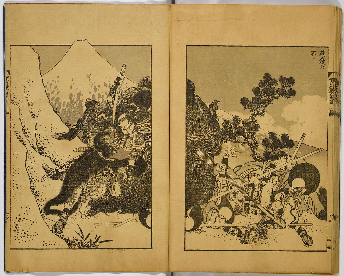 Hundred Views of Fuji, Katsushika Hokusai (Japanese, Tokyo (Edo) 1760–1849 Tokyo (Edo)), Ink on paper, Japan