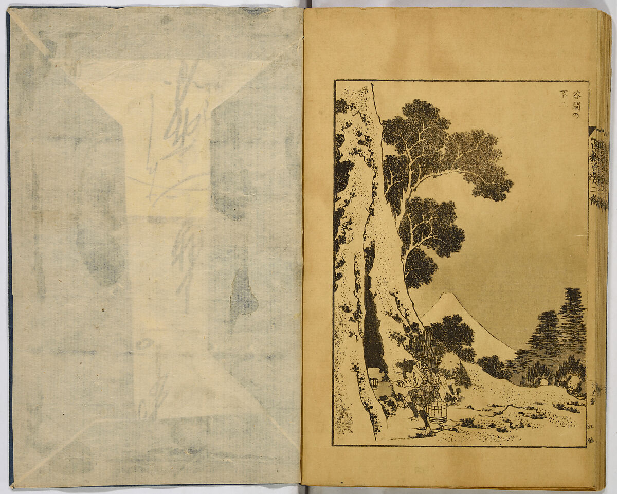 Hundred Views of Fuji, Katsushika Hokusai (Japanese, Tokyo (Edo) 1760–1849 Tokyo (Edo)), Ink on paper, Japan