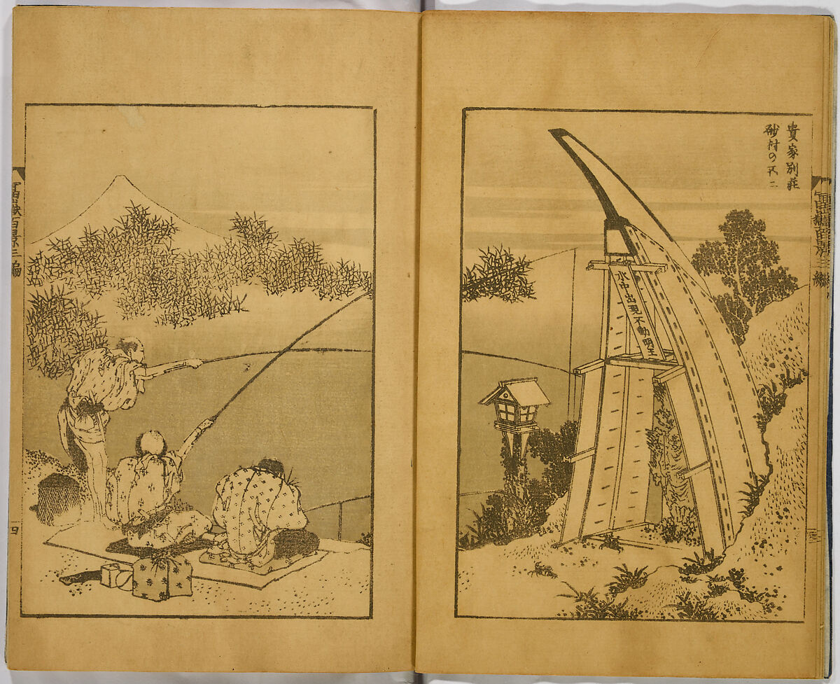 Hundred Views of Fuji, Katsushika Hokusai (Japanese, Tokyo (Edo) 1760–1849 Tokyo (Edo)), Ink on paper, Japan
