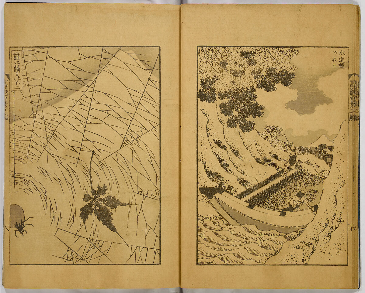 Hundred Views of Fuji, Katsushika Hokusai (Japanese, Tokyo (Edo) 1760–1849 Tokyo (Edo)), Ink on paper, Japan