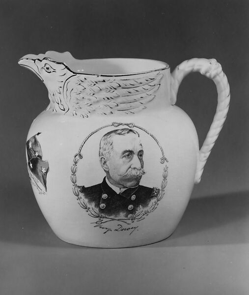 Pitcher, Cook Pottery Company (1894–1929), Earthenware, American