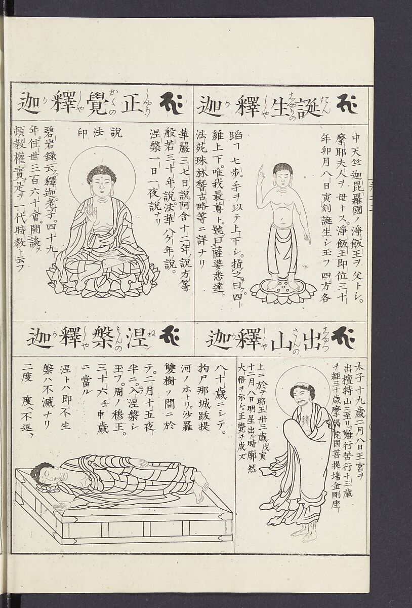 Buddhist Figures and Their Attributes [Meiji edition] (Meiji zōho shoshū butsuzō zui)  明治増補諸宗佛像図彙, Kino Shūshin 紀秀信 (Japanese, active 1783), Ink on paper, Japan