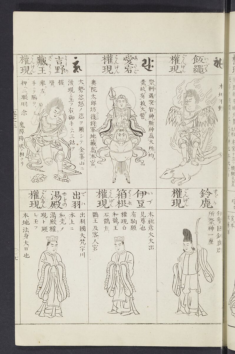 Buddhist Figures and Their Attributes [Meiji edition] (Meiji zōho shoshū butsuzō zui)  明治増補諸宗佛像図彙, Kino Shūshin 紀秀信 (Japanese, active 1783), Ink on paper, Japan