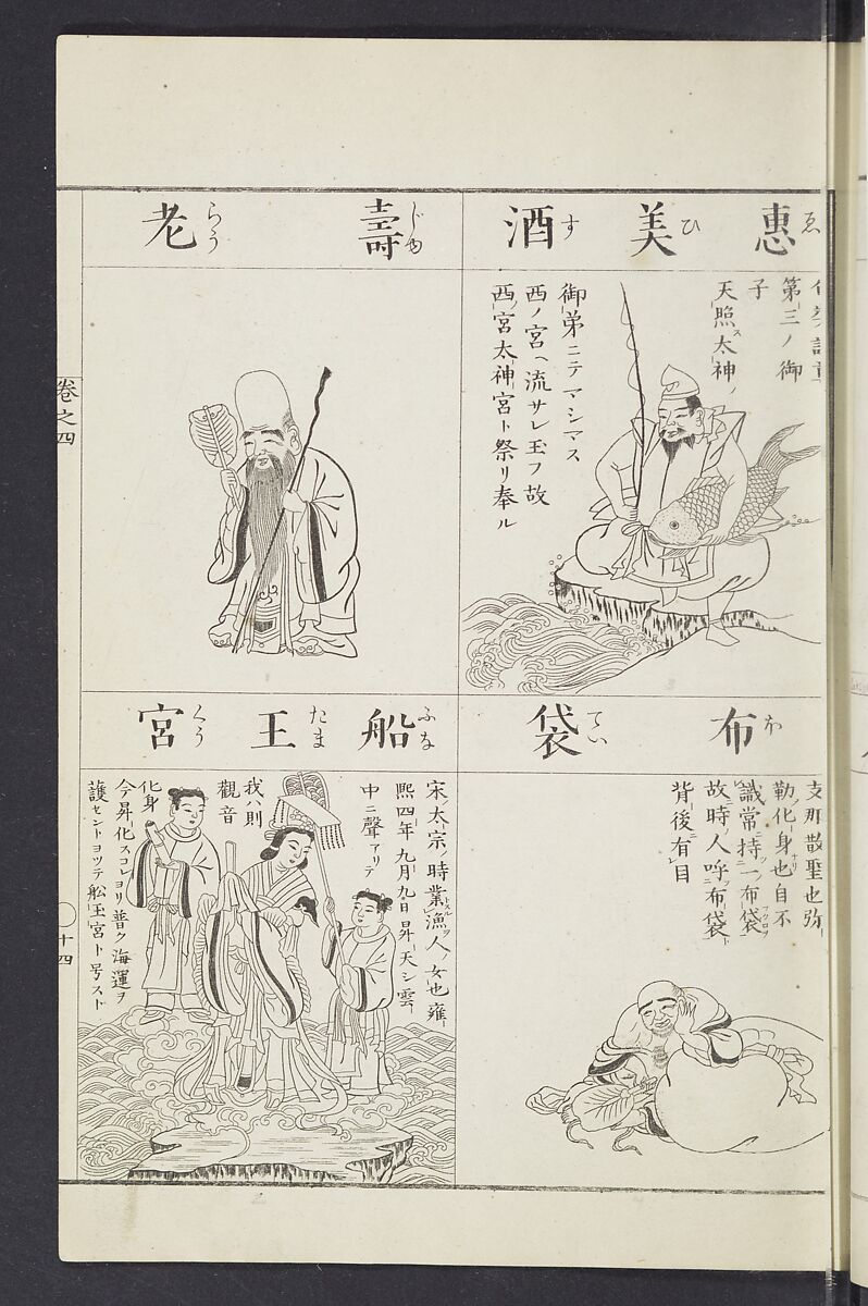Buddhist Figures and Their Attributes [Meiji edition] (Meiji zōho shoshū butsuzō zui)  明治増補諸宗佛像図彙, Kino Shūshin 紀秀信 (Japanese, active 1783), Ink on paper, Japan