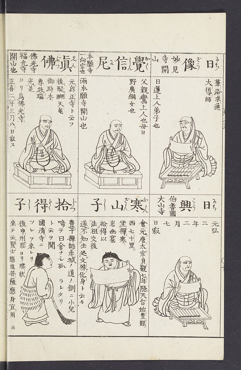 Buddhist Figures and Their Attributes [Meiji edition] (Meiji zōho shoshū butsuzō zui)  明治増補諸宗佛像図彙, Kino Shūshin 紀秀信 (Japanese, active 1783), Ink on paper, Japan