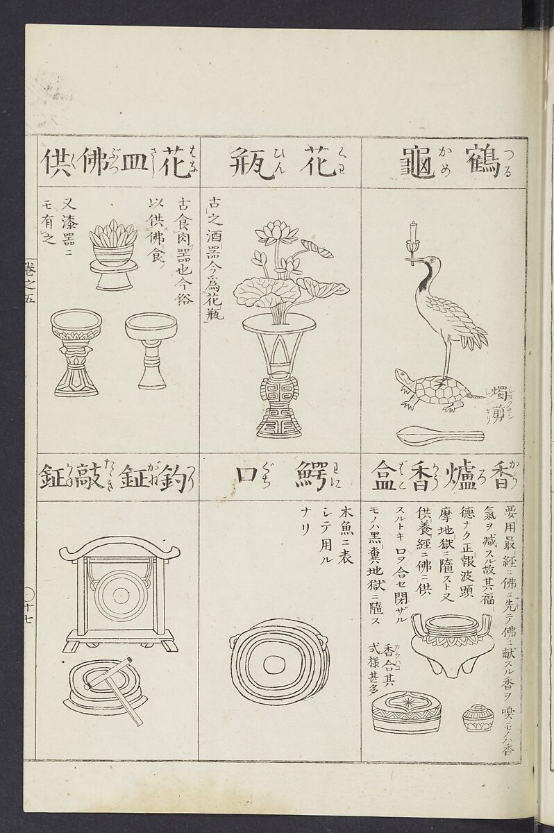 Buddhist Figures and Their Attributes [Meiji edition] (Meiji zōho shoshū butsuzō zui)  明治増補諸宗佛像図彙, Kino Shūshin 紀秀信 (Japanese, active 1783), Ink on paper, Japan