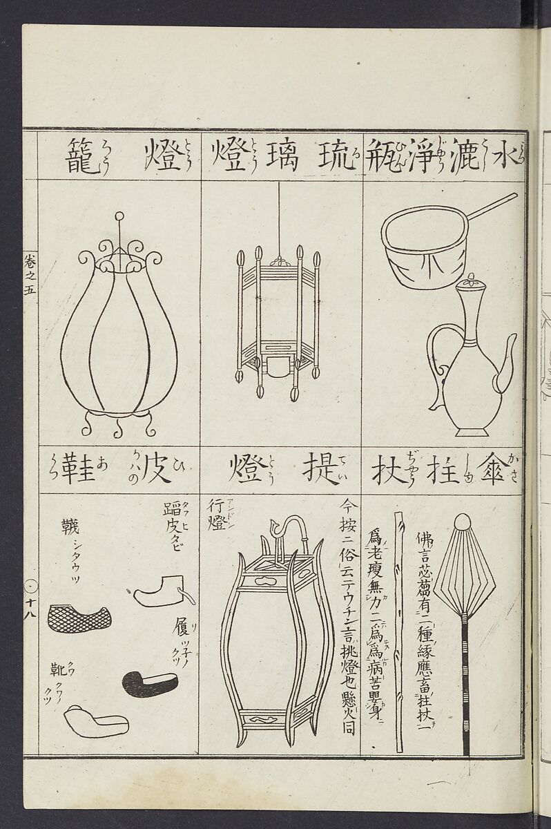 Buddhist Figures and Their Attributes [Meiji edition] (Meiji zōho shoshū butsuzō zui)  明治増補諸宗佛像図彙, Kino Shūshin 紀秀信 (Japanese, active 1783), Ink on paper, Japan