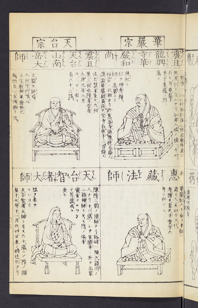Buddhist Figures and Their Attributes (Zōho shoshū Butsuzō zui) 増補諸宗 佛像図彙, Kino Shūshin 紀秀信 (Japanese, active 1783), Set of five volumes; ink on paper, Japan