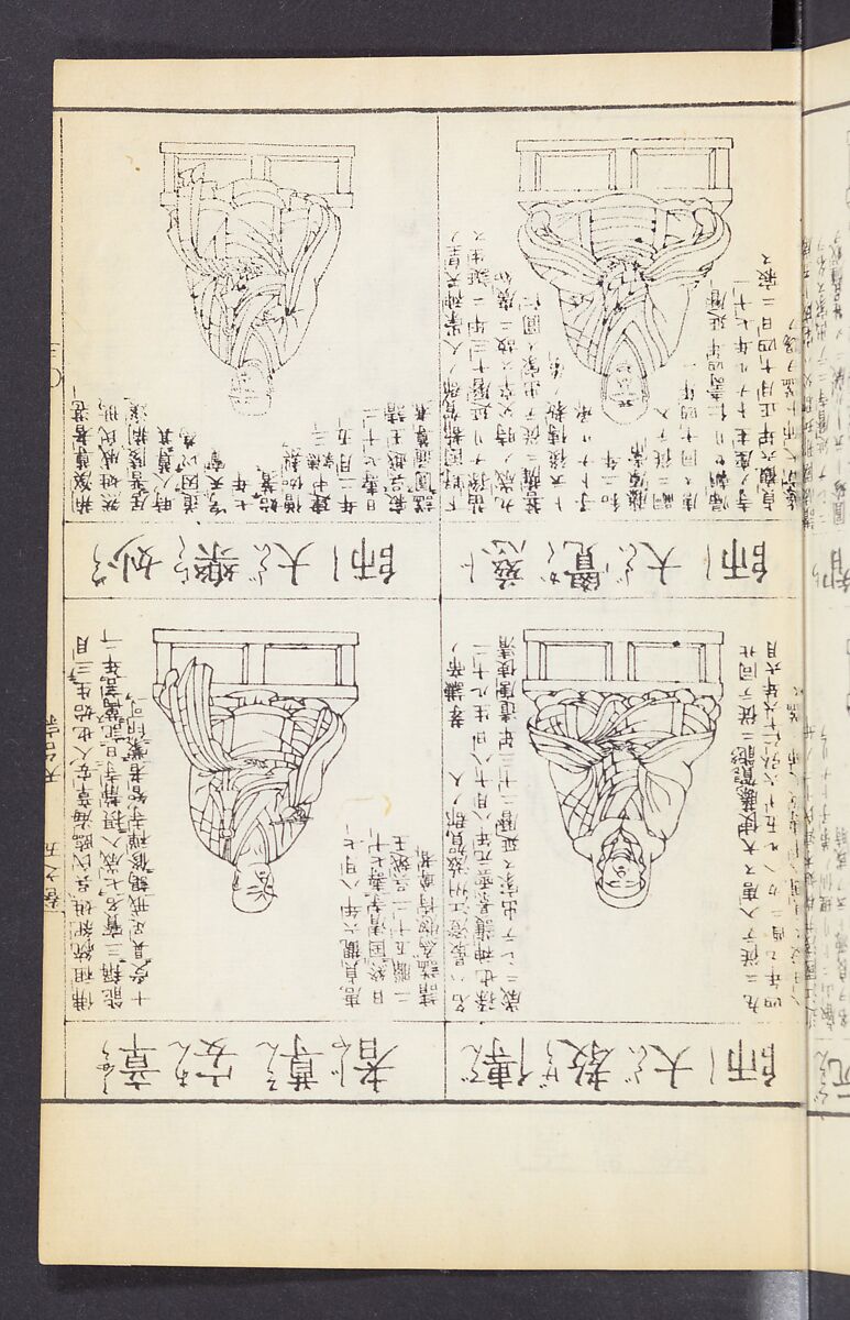 Buddhist Figures and Their Attributes (Zōho shoshū Butsuzō zui) 増補諸宗 佛像図彙, Kino Shūshin 紀秀信 (Japanese, active 1783), Set of five volumes; ink on paper, Japan