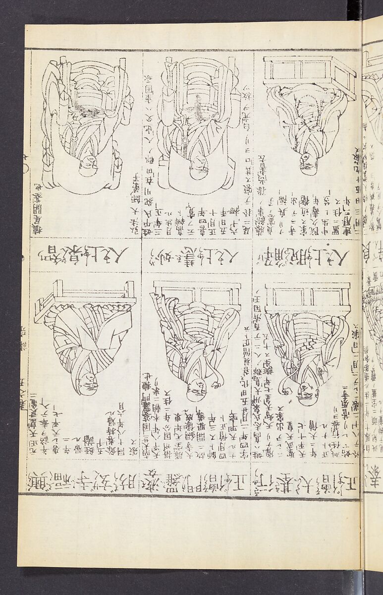 Buddhist Figures and Their Attributes (Zōho shoshū Butsuzō zui) 増補諸宗 佛像図彙, Kino Shūshin 紀秀信 (Japanese, active 1783), Set of five volumes; ink on paper, Japan