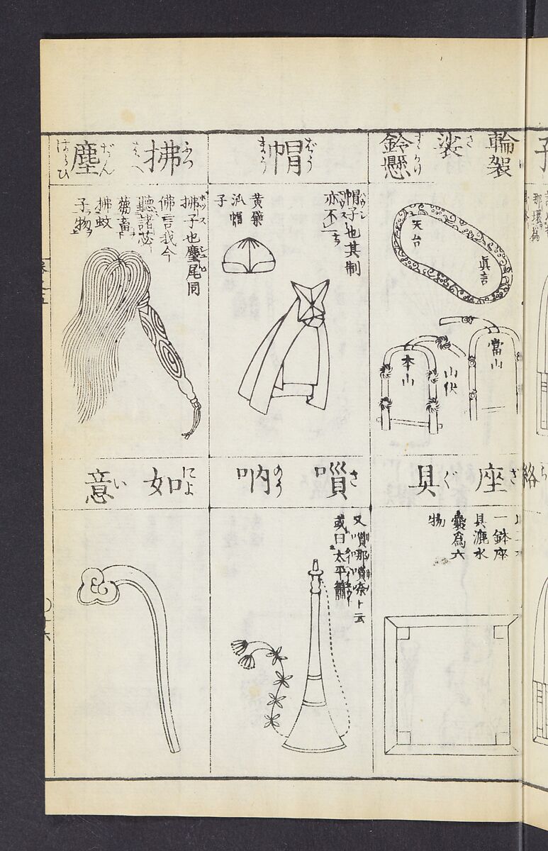 Buddhist Figures and Their Attributes (Zōho shoshū Butsuzō zui) 増補諸宗 佛像図彙, Kino Shūshin 紀秀信 (Japanese, active 1783), Set of five volumes; ink on paper, Japan