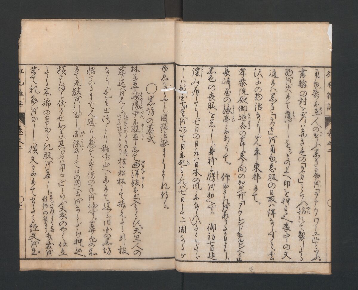 Encyclopedia of Western Art (Kōmō zatsuwa) 紅毛雑話, Morishima Chūryō 森島中 (Japanese, 1754–1810), Ink on paper, Japan