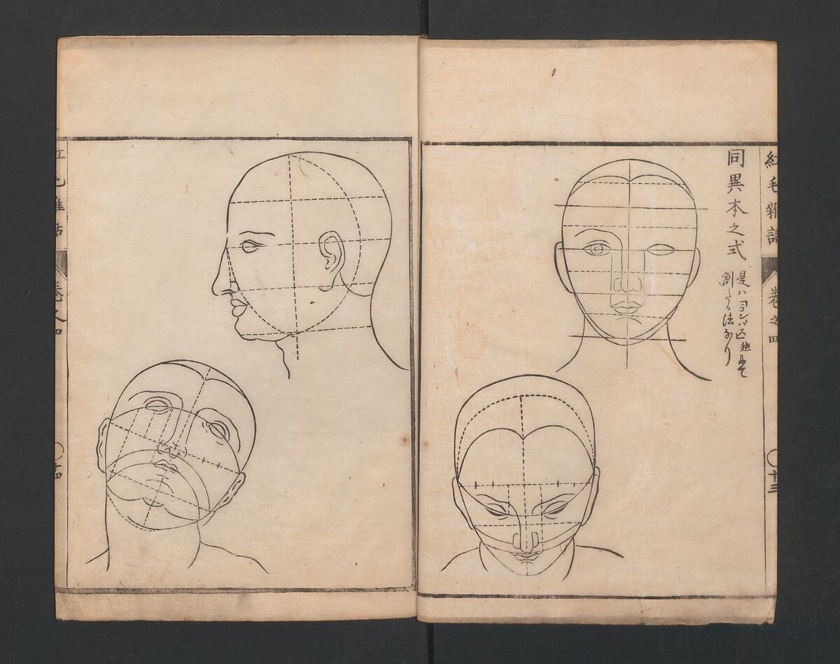 Encyclopedia of Western Art (Kōmō zatsuwa) 紅毛雑話, Morishima Chūryō 森島中 (Japanese, 1754–1810), Ink on paper, Japan