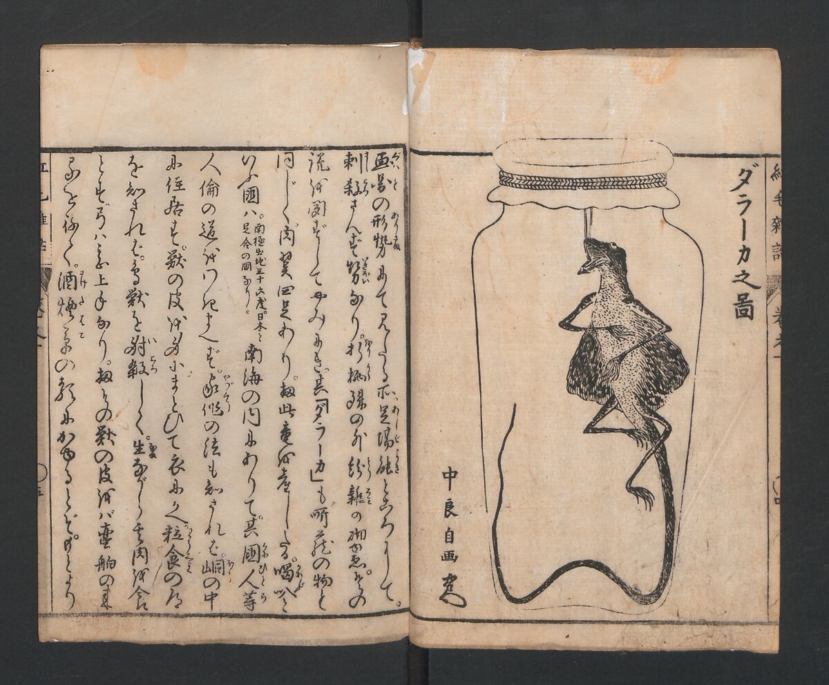 Encyclopedia of Western Art (Kōmō zatsuwa) 紅毛雑話, Morishima Chūryō 森島中 (Japanese, 1754–1810), Ink on paper, Japan
