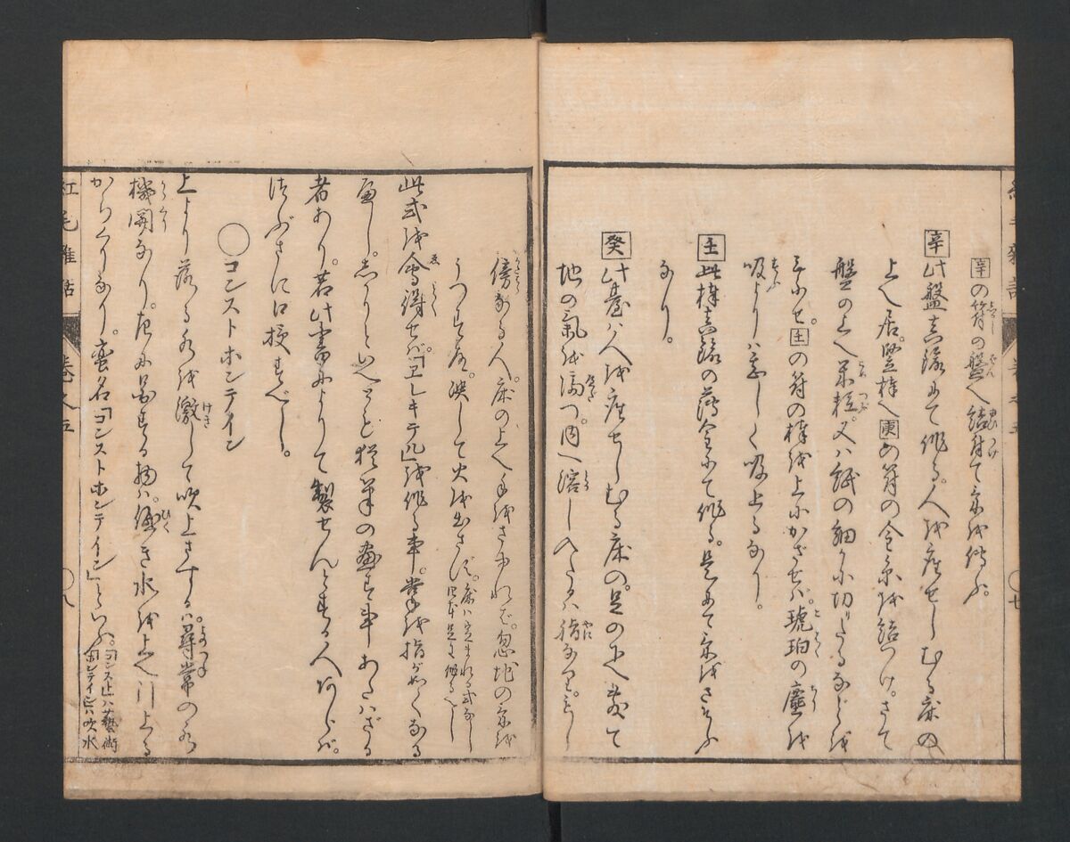 Encyclopedia of Western Art (Kōmō zatsuwa) 紅毛雑話, Morishima Chūryō 森島中 (Japanese, 1754–1810), Ink on paper, Japan