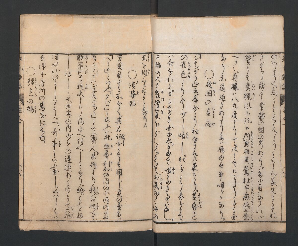 Encyclopedia of Western Art (Kōmō zatsuwa) 紅毛雑話, Morishima Chūryō 森島中 (Japanese, 1754–1810), Ink on paper, Japan