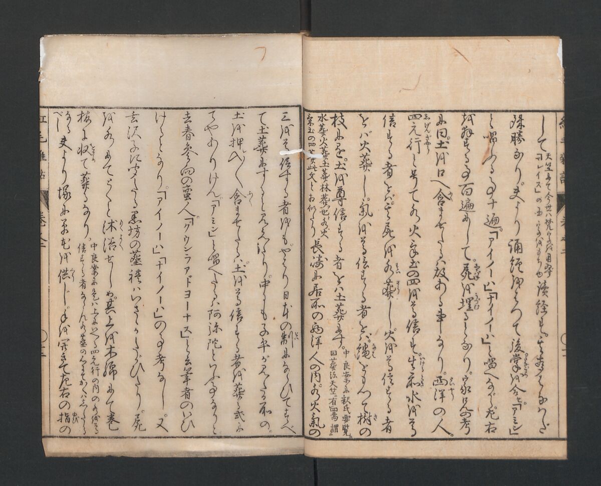 Encyclopedia of Western Art (Kōmō zatsuwa) 紅毛雑話, Morishima Chūryō 森島中 (Japanese, 1754–1810), Ink on paper, Japan